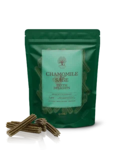 essential chamomile & sage teeth delights