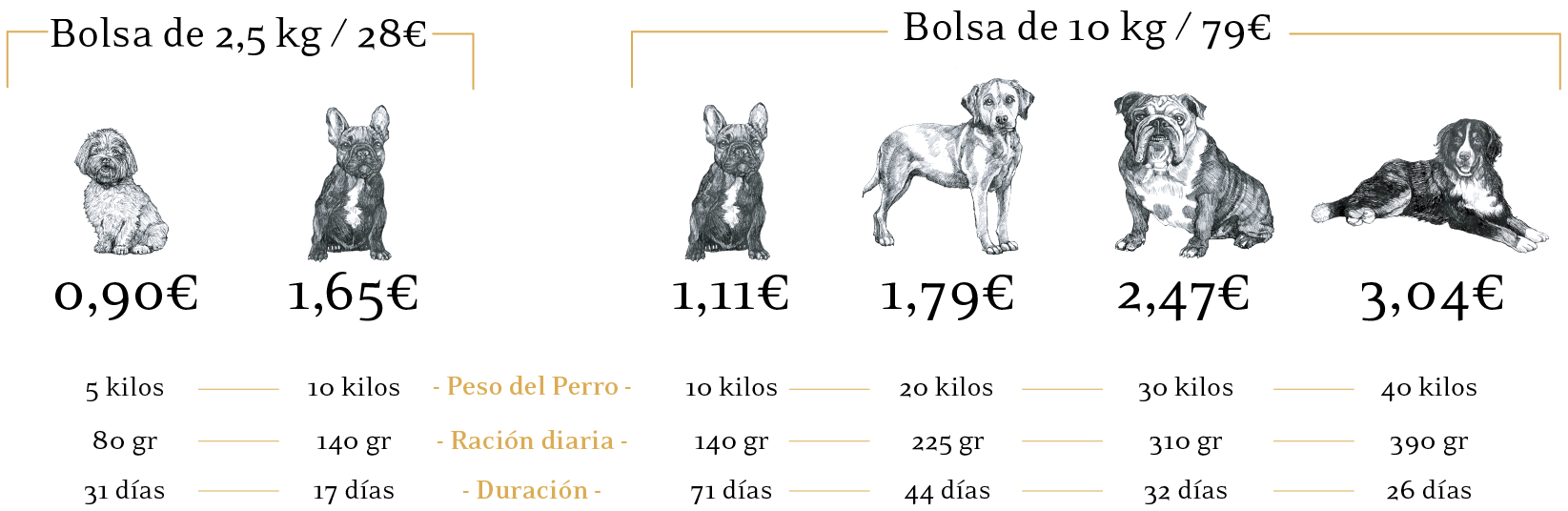 racion dia perros con cocina eu receta tradicional